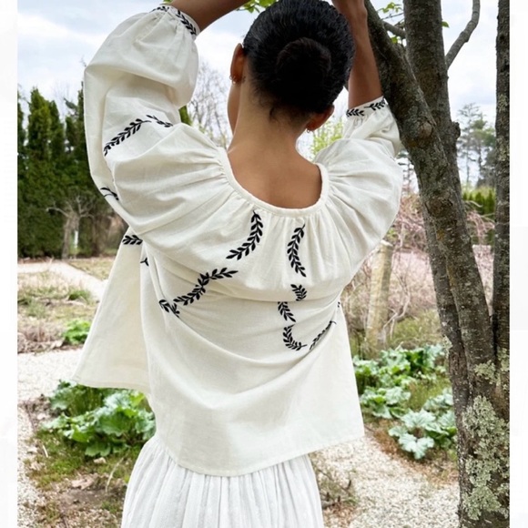 Emerson Fry Lucy Dove embroidered top - Picture 2 of 12